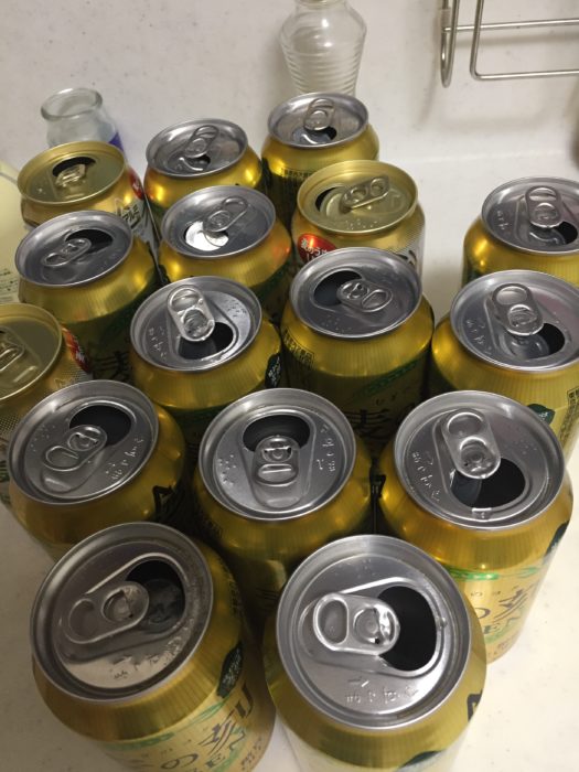 毎日の晩酌で空けているビール