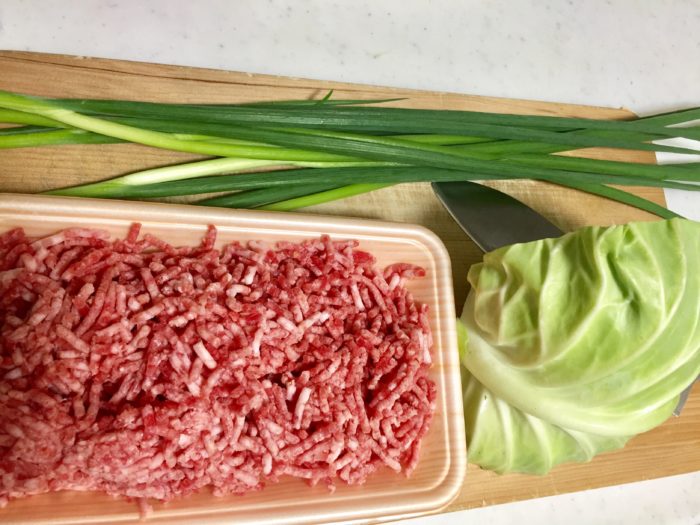 肉みそキャベツの材料
