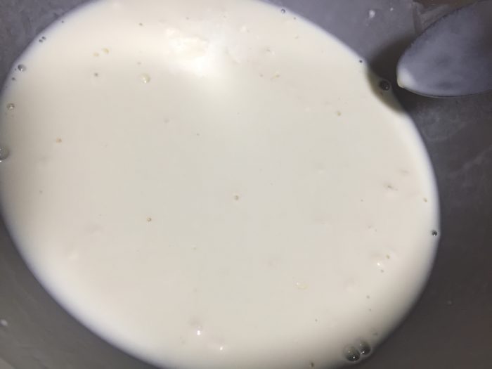 チヂミのタネ作り完成