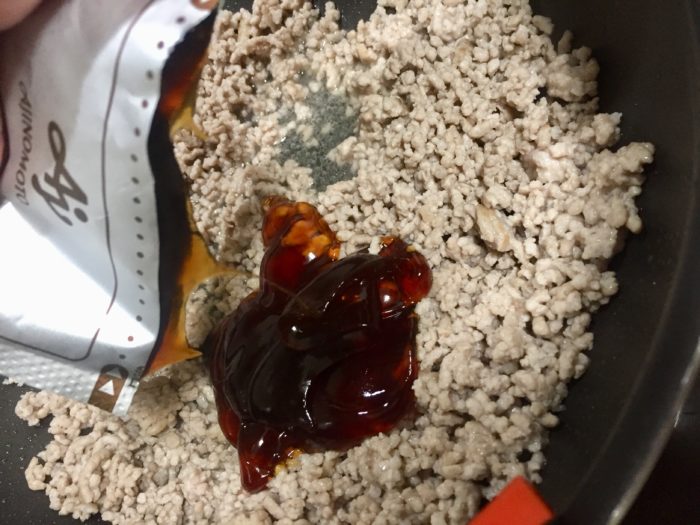 厚揚げ甘からそぼろ煮の合わせ調味料