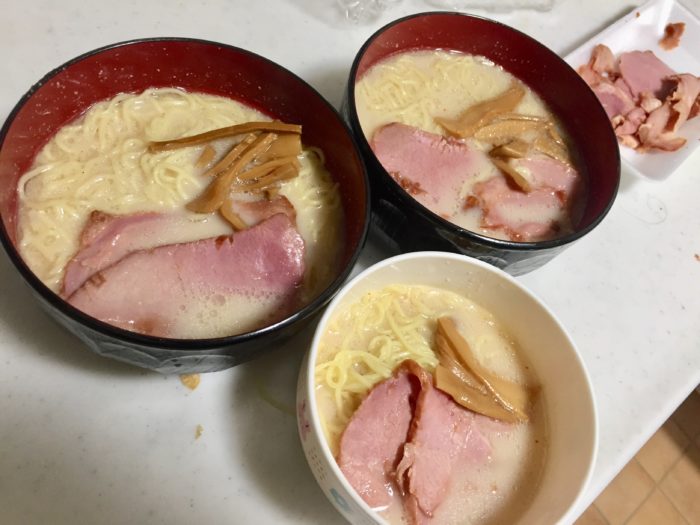 旭川とんこつ塩らーめんの完成