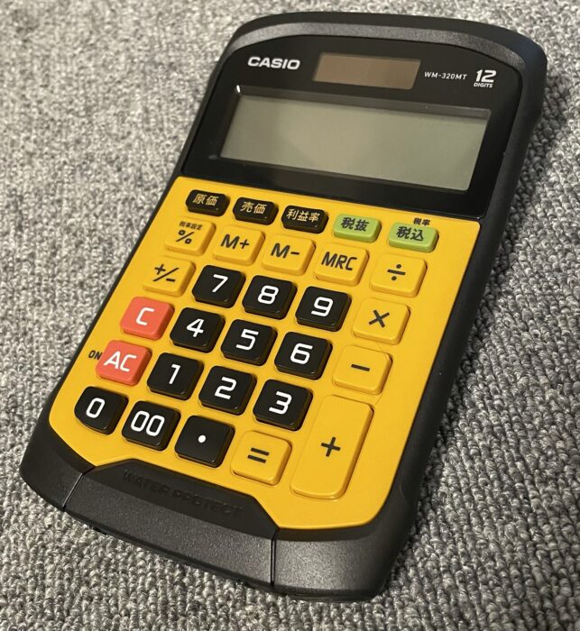 新作入荷!!】 カシオ計算機 CASIO 防水 防塵電卓 ミニジャストタイプ12桁 WM-320MT-N qdtek.vn