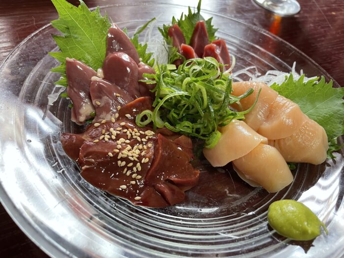 甲子園前のじゅげむの鶏刺身
