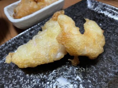 カラッとサクッと美味しく揚がった天ぷらに舌鼓